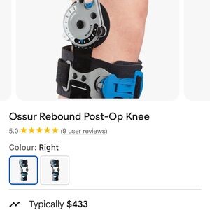 OSSUR post op knee brace